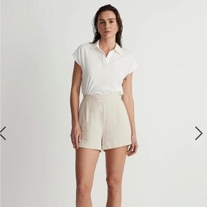 Madewell relaxed polo tee white size large (NWT)